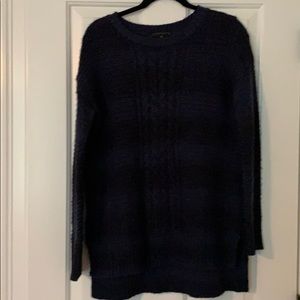 Sanctuary Cable Knit Navy Tunic Sweater Size S